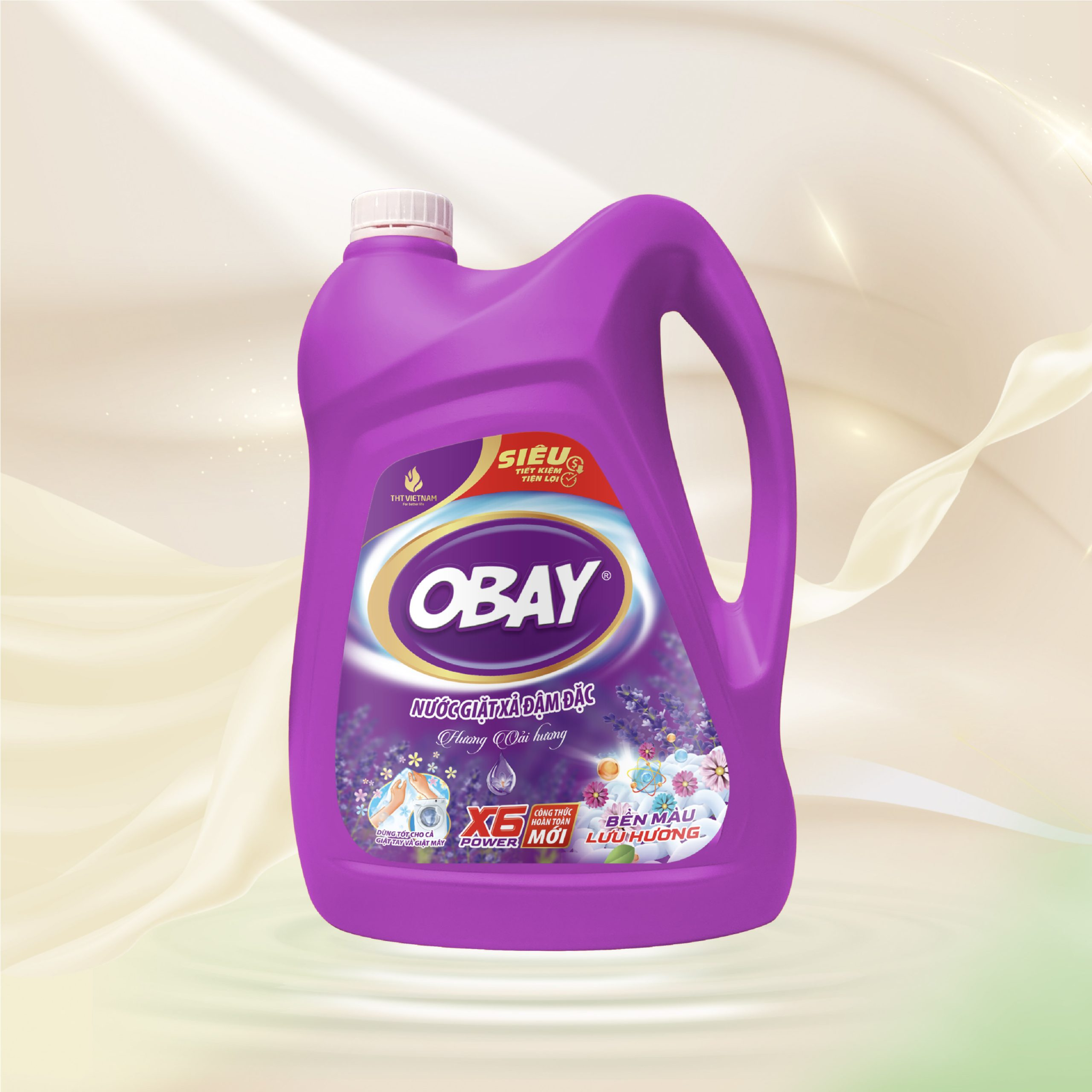  Nước giặt xả đậm đặc lưu hương Obay 4500ml 