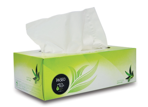  Khăn giấy lau mặt Paseo Ultra Soft Aloe Vera 95 tờ 3 lớp 