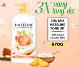  Sữa tắm Hazeline Tone Up Sữa Chua 670g 