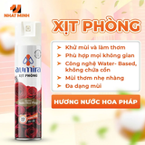  Xịt Thơm Phòng Aumira 280ml 5 Mùi Hương Đánh Bay Mùi Hôi, Lan Tỏa Hương Thơm Tươi Mát 