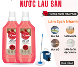  Nước Lau Sàn Đậm Đặc 1L XCleen - Hương Nước Hoa Pháp - Thơm Lâu - Siêu Tiết Kiệm - Khử Mùi 