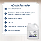  Nước rửa chén bát F5 Clean 3,8kg hương chanh, mềm mại với da tay, gốc thực vật, thiên nhiên 