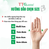  Găng Tay Cao Su Y Tế TTGLOVES Không Bột Nitrile Màu Xanh Lá Siêu Bền Đẹp 4.5gr (Hộp 100 Chiếc) 