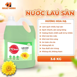  Nước Lau Sàn Đậm Đặc 3.6 kg XCleen - Hương Nước Hoa Pháp - Thơm Lâu - Siêu Tiết Kiệm - Khử Mùi 