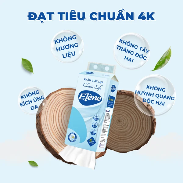  Khăn Giấy Lụa Rút Đáy Elene 250 Lần Rút 4 Lớp Mềm Mịn, Tiện Lợi, An Toàn (Giấy rút cỡ nhỏ) 