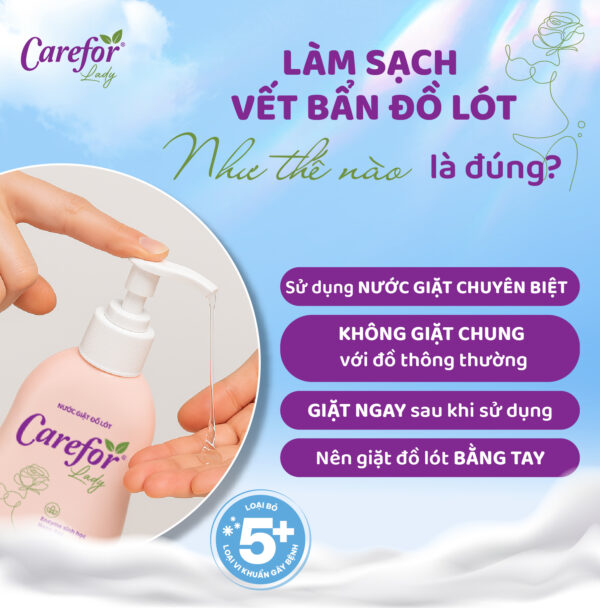  Nước giặt đồ lót Carefor Lady 