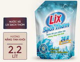  Nước xả Lix làm mềm vải sạch thơm hương nắng tinh khôi, nước xả vải thơm lâu 1,8L - 2,2L - 3,2L 
