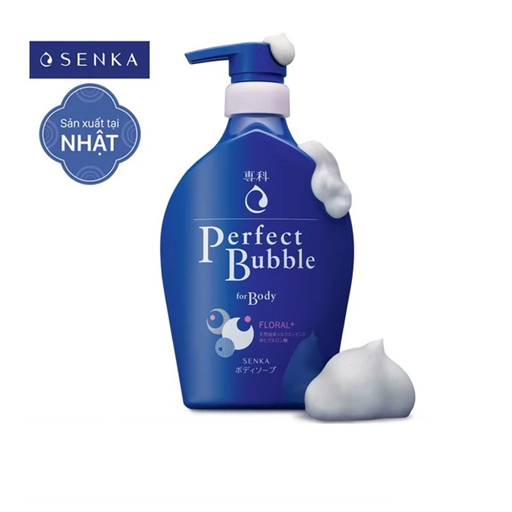  Sữa tắm dưỡng ẩm hương hoa tươi mát Senka Perfect Bubble for Body Floral Plus n 500 ml 