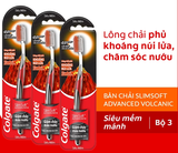  Bàn chải Colgate SlimSoft Advanced ngăn chảy máu nướu khoáng núi lửa siêu mềm mảnh 