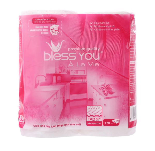  Giấy lau bếp đa năng Bless You À La Vie - 170 tờ/cuộn 