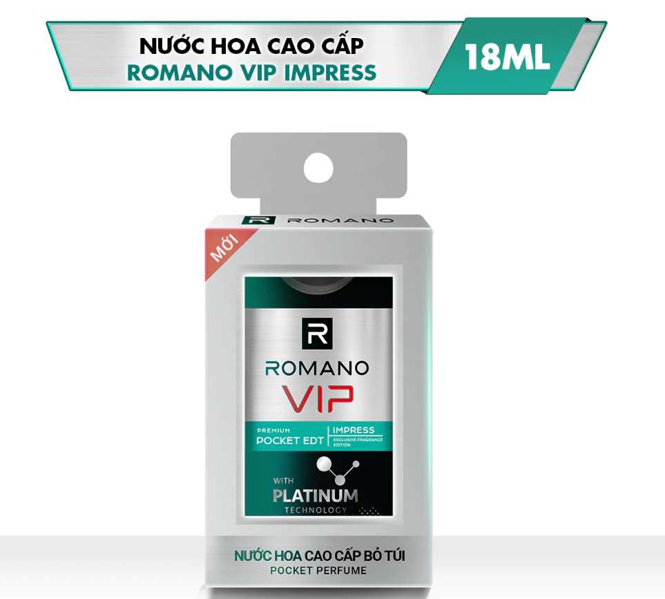  Nước hoa bỏ túi cao cấp Romano VIP 18ml 