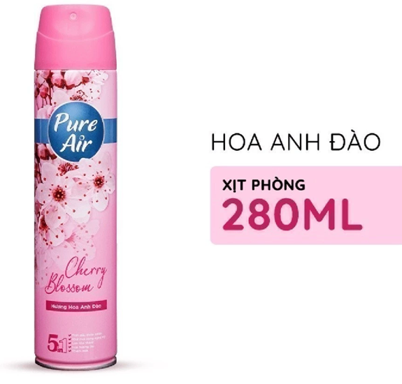  Xịt Phòng Hương Nước Hoa PURE AIR Hương Thơm Tự Nhiên Dễ Chịu 280ml 