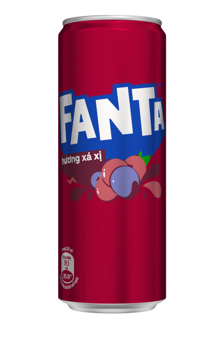  Nước ngọt Fanta hương xá xị lon cao 320ml lốc 6 lon 