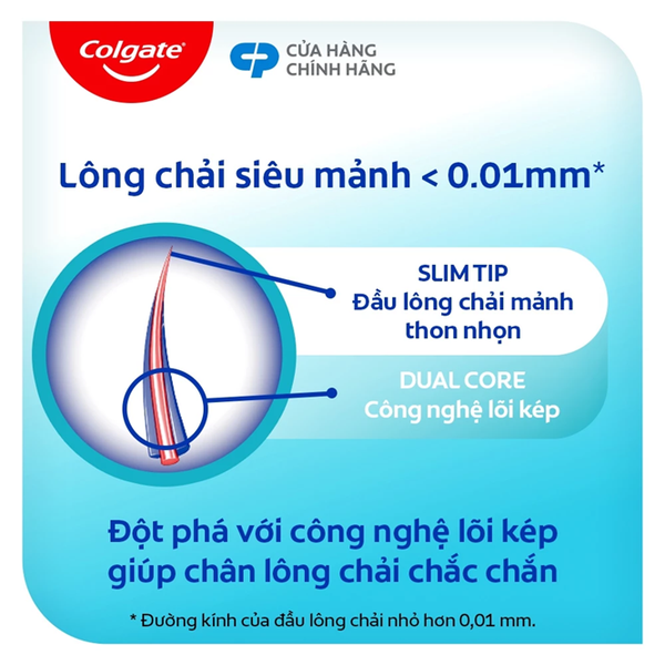  Bàn chải Colgate SlimSoft Advanced ngăn chảy máu nướu siêu mềm mảnh 
