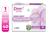  Băng vệ sinh Diana Sensi hàng ngày kháng khuẩn 40 miếng/gói 