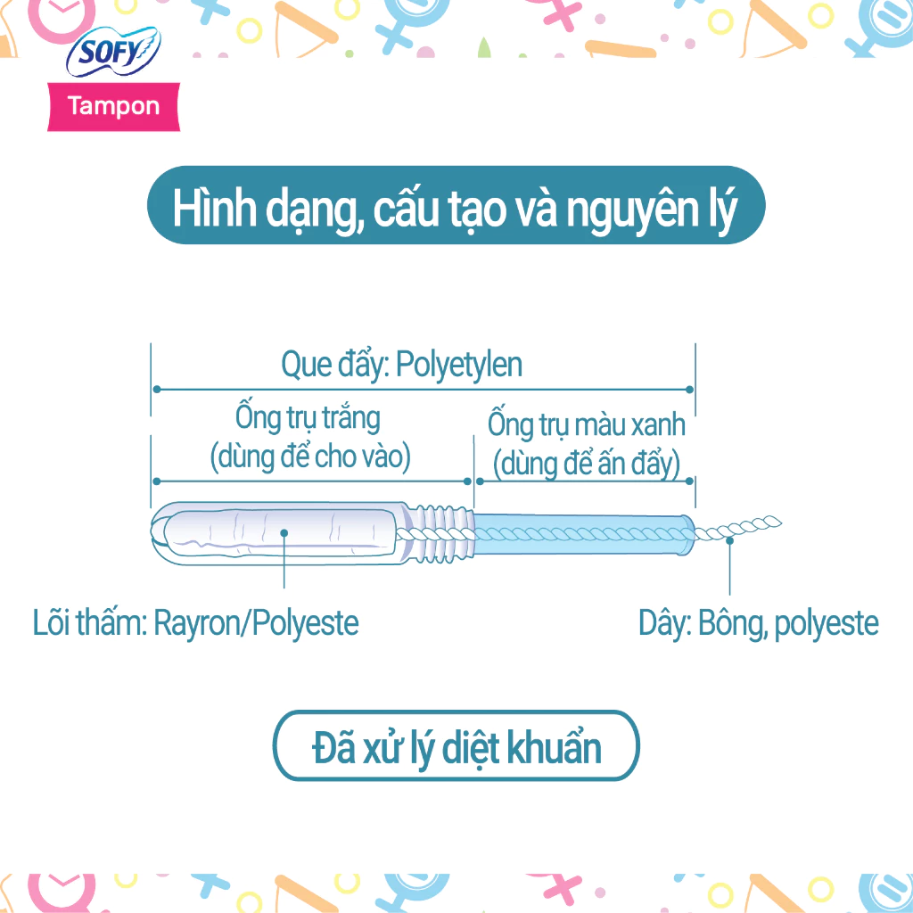  Băng vệ sinh siêu thấm Sofy Soft Tampon Super 9 miếng (Hàng nhập khẩu) 