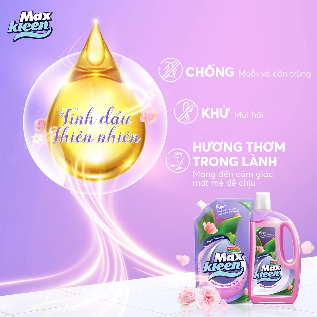  Nước Lau Sàn MaxKleen Chai 1Kg 