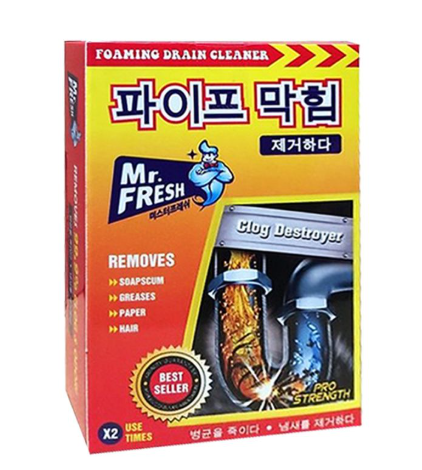  Bột thông tắc đường ống tẩy rửa đa năng 2x100g Mr.Fresh 