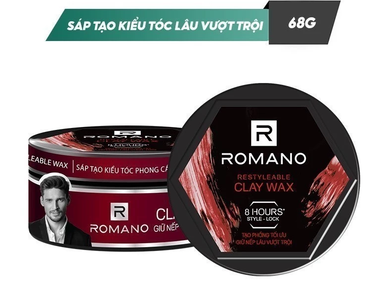  Sáp vuốt tóc nam Romano Restyleable 68g giữ nếp tóc suốt 8h 