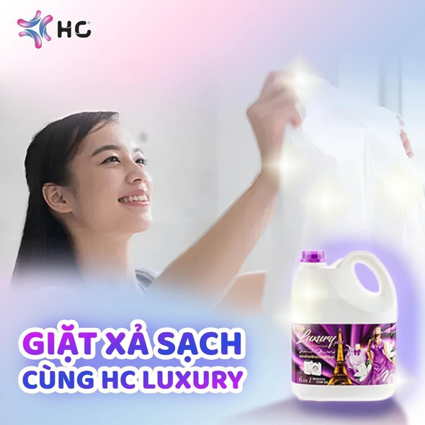  Nước giặt HC Luxury tím 6 In1 3500ml Lưu Hương Bền Lâu Chống Ẩm Mốc 