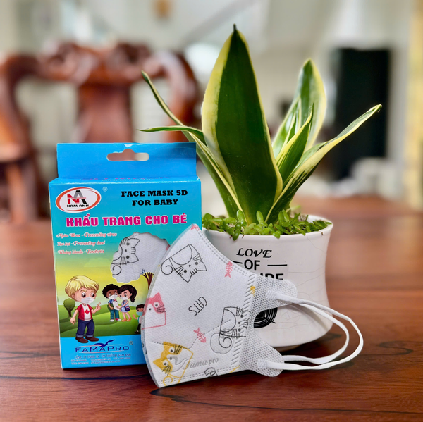  Khẩu trang trẻ em 5D Famapro 3 lớp 