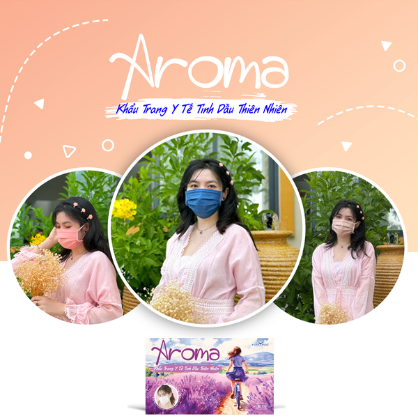  Khẩu trang tinh dầu Aroma  Famapro 50 cái / hộp 