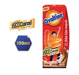  Thức uống lúa mạch gấp đôi Canxi hương vị sô-cô-la Ovaltine hỗ trợ tăng chiều cao (180ml x 4) 