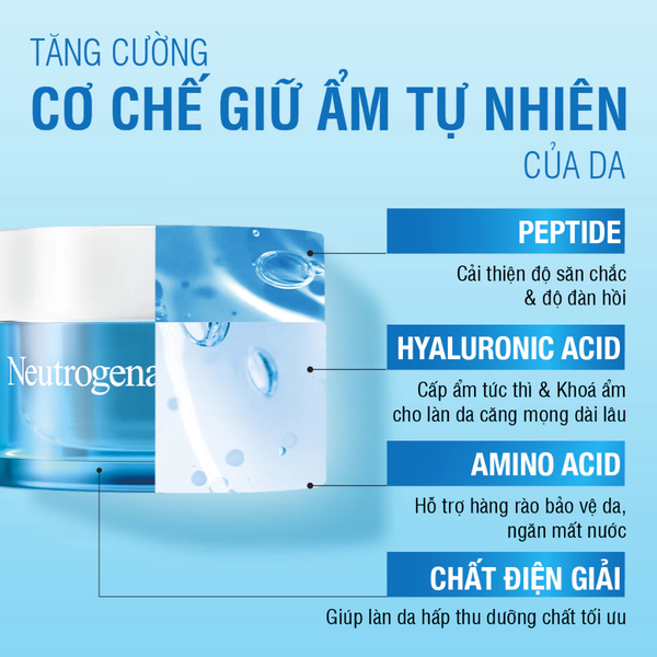  Mặt nạ ngủ Neutrogena Hydro Boost Hyaluronic Acid Night Cream (50g) 