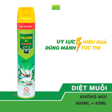  Bình xịt muỗi FALCON A1 600ml không mùi + Tặng thêm 60ml 