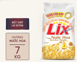  Bột giặt Lix Extra hương nước hoa tăng gấp đôi sức mạnh giặt tẩy quần áo sạch thơm lâu cho giặt tay, máy  5.5-7kg 