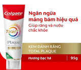  Kem đánh răng Colgate Total Plaque Release 95g/tuýp giúp khỏe nướu, ngăn mảng bám hiệu quả gấp 3 lần 