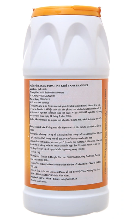  Bột Baking Soda tinh khiết Arm & Hammer Rửa Rau Quả Chai 340g 