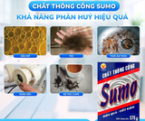  BỘT THÔNG CỐNG SUMO 175G – Thông Sạch Cặn Bã, Tóc, Rác Thải, Khử Mùi Hôi Tức Thì 
