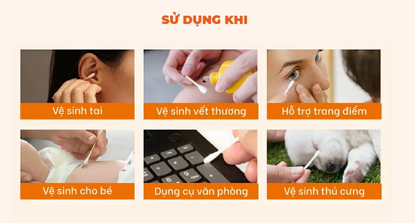 Bao Tăm Bông 2 Công Dụng PUFFME, 100 Que/Bao 