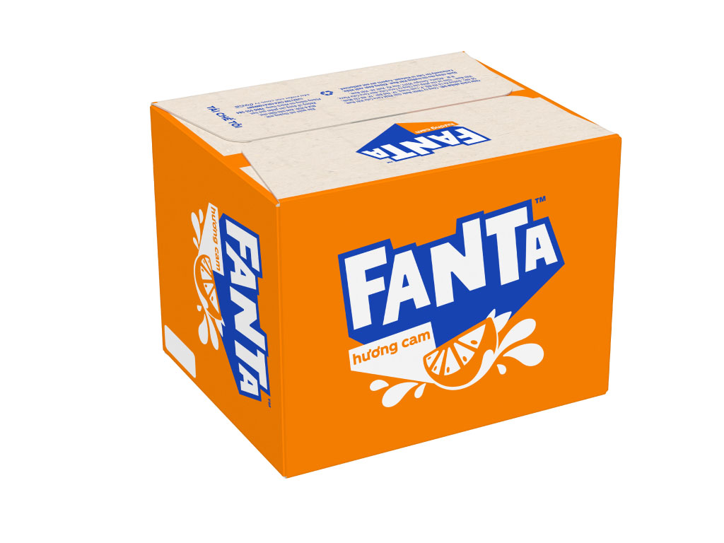  Nước Giải Khát Có Gas Fanta Cam Lon 320ml/Lon 