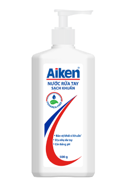  Nước rửa tay sạch khuẩn Aiken 250g-500g Loại bỏ 99.9% vi khuẩn giúp bảo vệ đôi tay, đánh bay vi khuẩn 