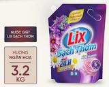  Nước giặt Lix 3.2 kg hương nước hoa, khử mùi nấm mốc 