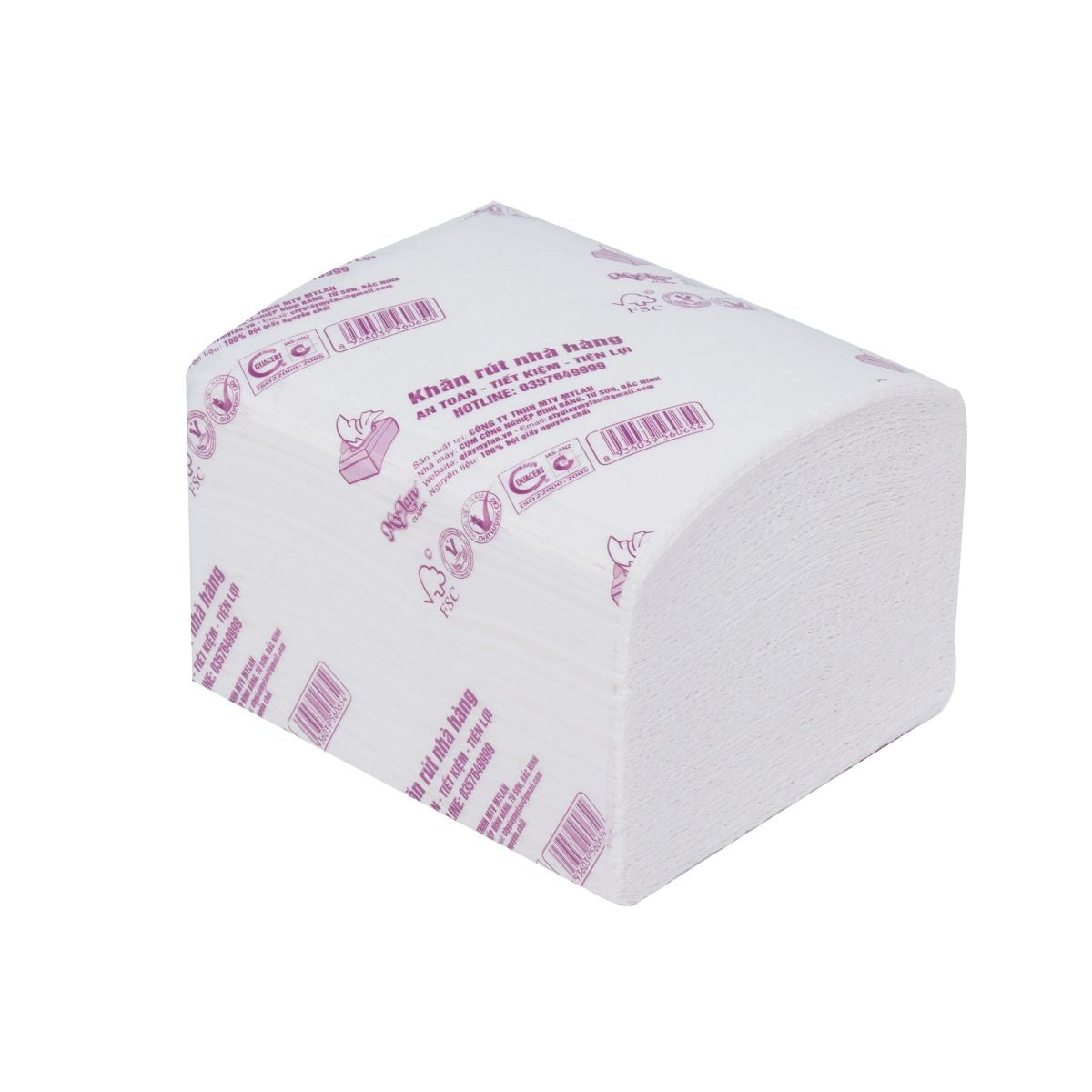  Khăn giấy rút nhà hàng VIP2 MyLan, 10 gói/lốc 