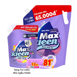  Túi Nước Giặt Xả MaxKleen 3.8kg/ 3.6kg + Túi Nước Giặt Xả 1.2kg Mùi ngẫu nhiên 