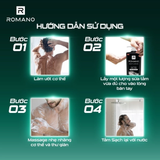  Sữa tắm Romano hương nước hoa Classic/ Attitude/ Force/ Gentleman 650g/chai - 4 mùi hương 