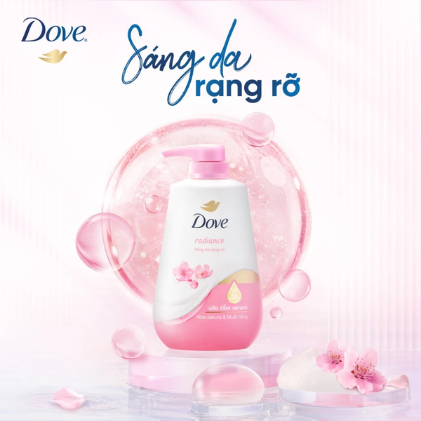  Sữa Tắm Serum Dove Pro-Ceramide Giúp Da Đàn Hồi Và Căng Bóng 900g 