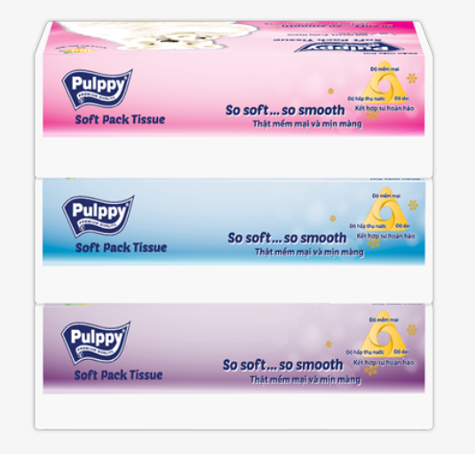  Khăn Giấy Rút Pulppy Polar Bear 180 Tờ 