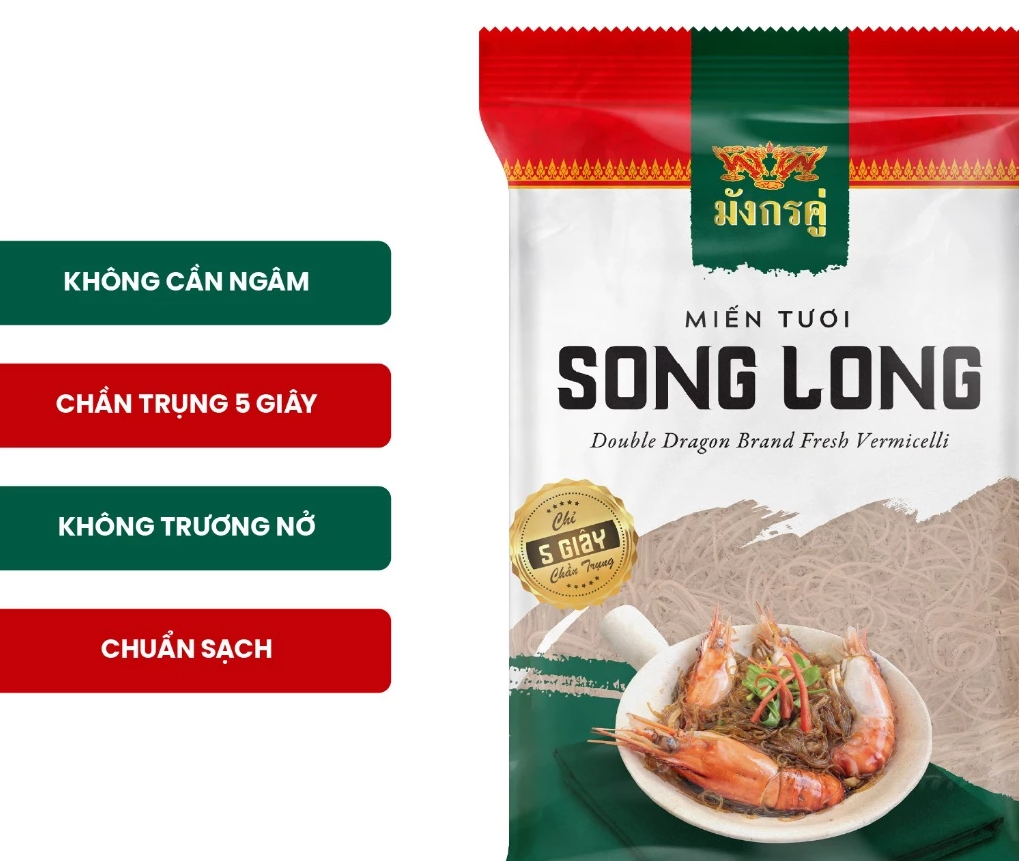  Miến tươi SONG LONG 450 g (Không cần ngâm - 5 giây chần trụng) 