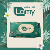 Khăn ướt Lamy gói 20 tờ không mùi không cồn không parabens cao cấp an toàn dành cho bé 