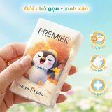  Khăn giấy bỏ túi đa năng PREMIER VinaTissue, 3 lớp - 100% bột giấy nguyên sinh, không chất tẩy, 12 gói/lốc 