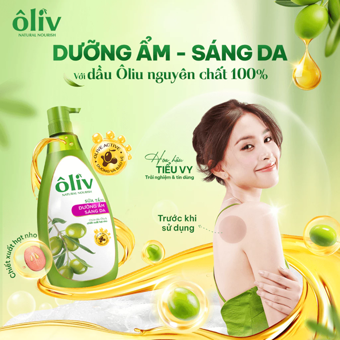  Sữa Tắm Dưỡng Da Ôliv Dưỡng Ẩm 250ml/650ml/1L 