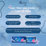  Giấy vệ sinh Bless You Silk 10 không lõi (10 cuộn/ lốc) 