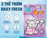  Thẻ thơm treo mèo may mắn phong thủy Daily Fresh tỏa hương thơm 45 ngày/ túi thơm 