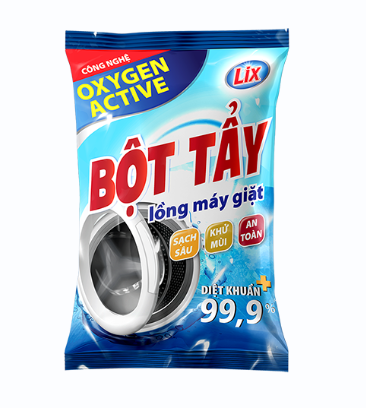  Bột tẩy lồng máy giặt Lix với công thức Oxygen Active 
