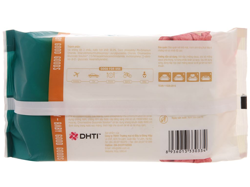  Khăn ướt baby Mamamy không mùi 100 miếng 